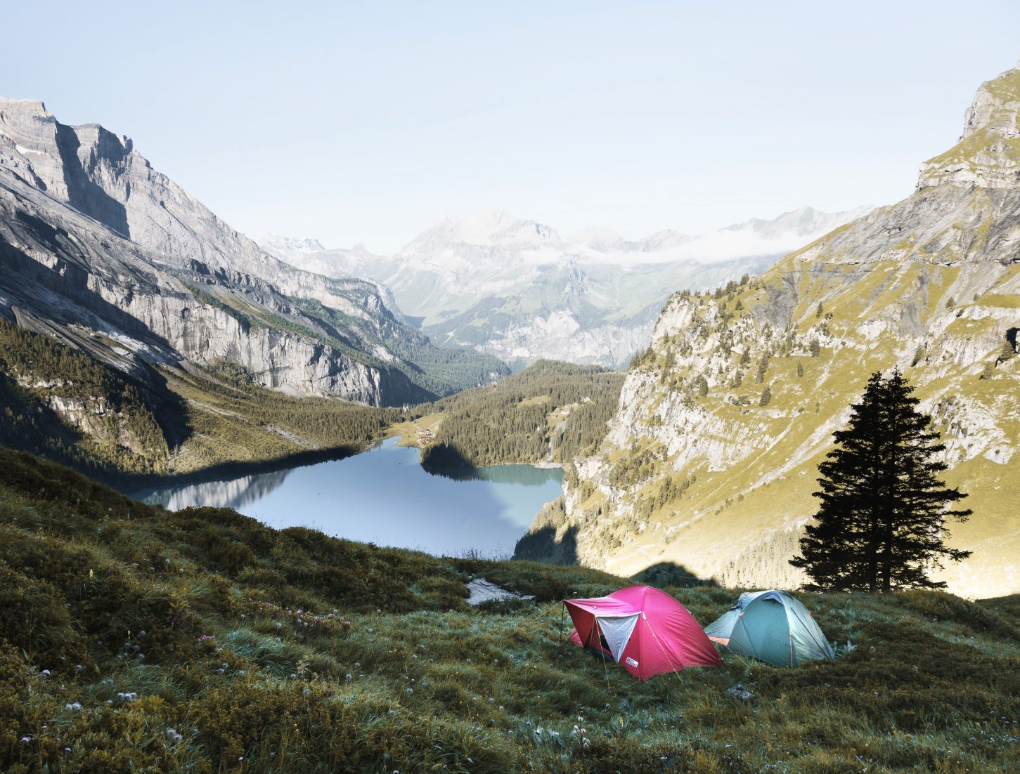 mountain alps tent